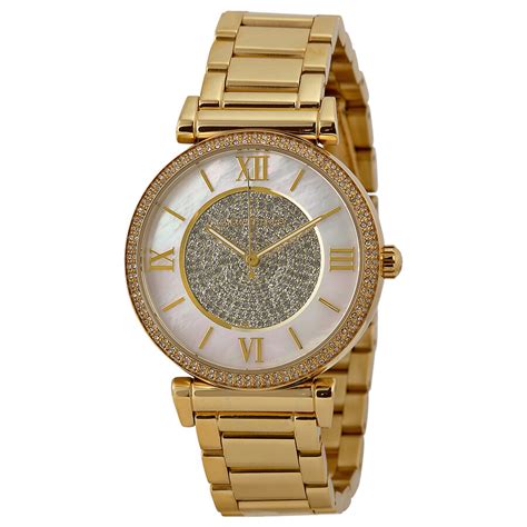 mk3332 michael kors|Michael Kors Catlin Mother of Pearl Dial Gold.